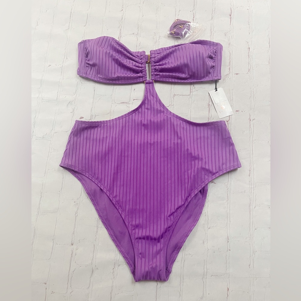 Shade & Shore Purple One Piece Swimsuit